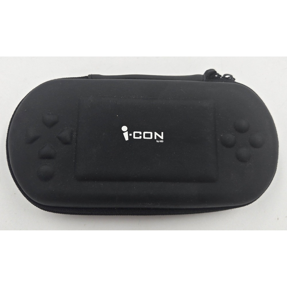 I-CON by ASD Black Hard Shell Carrying Case for Handheld Gaming Consoles Zipper